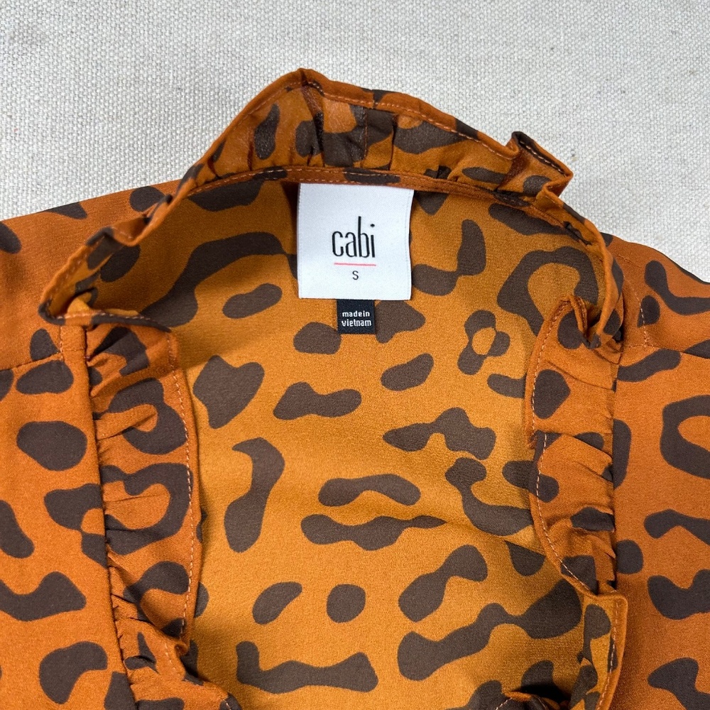 Cabi Sleeveless Top Lot of‎ 3 Womens Small Blouse Animal Print Autumn V-Neck - Picture 4 of 14